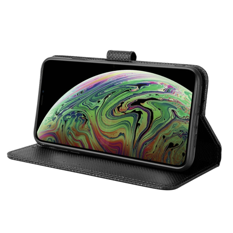 For iPhone XS Max Diamond Texture Leather Phone Case