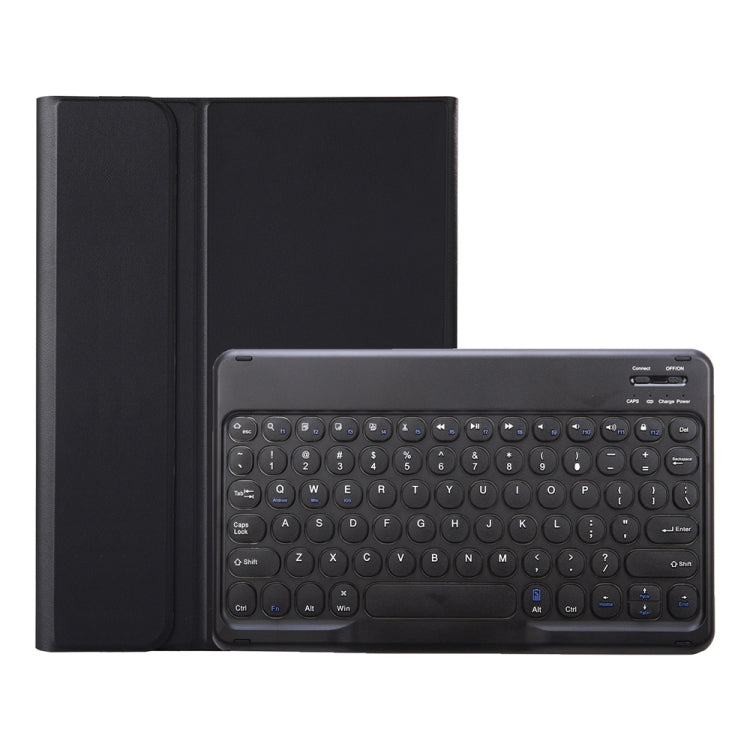 YA700B Lambskin Texture Voltage Round Keycap Bluetooth Keyboard Leather Case For Samsung Galaxy Tab S8 11 inch SM-X700 / SM-X706 & S7 11 inch SM-X700 / SM-T875