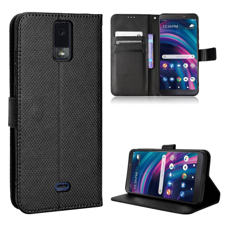 For BLU View 3 B140DL Diamond Texture Leather Phone Case