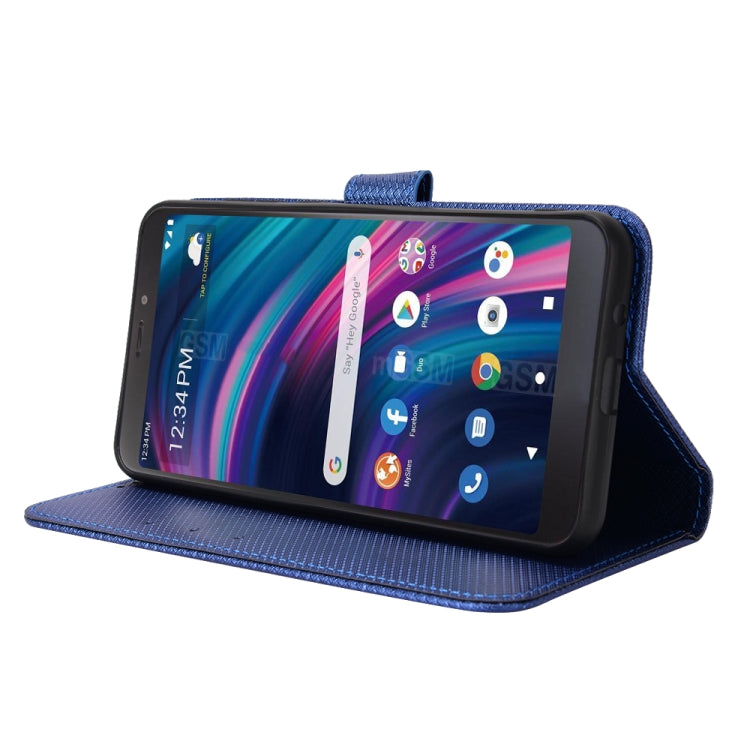 For BLU View 3 B140DL Diamond Texture Leather Phone Case
