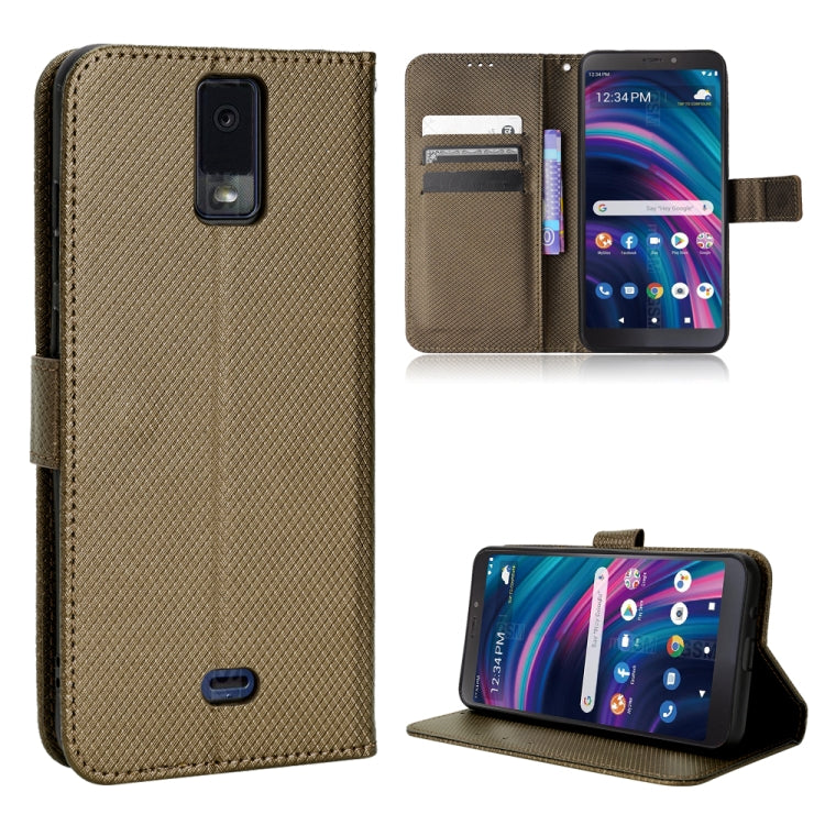 For BLU View 3 B140DL Diamond Texture Leather Phone Case
