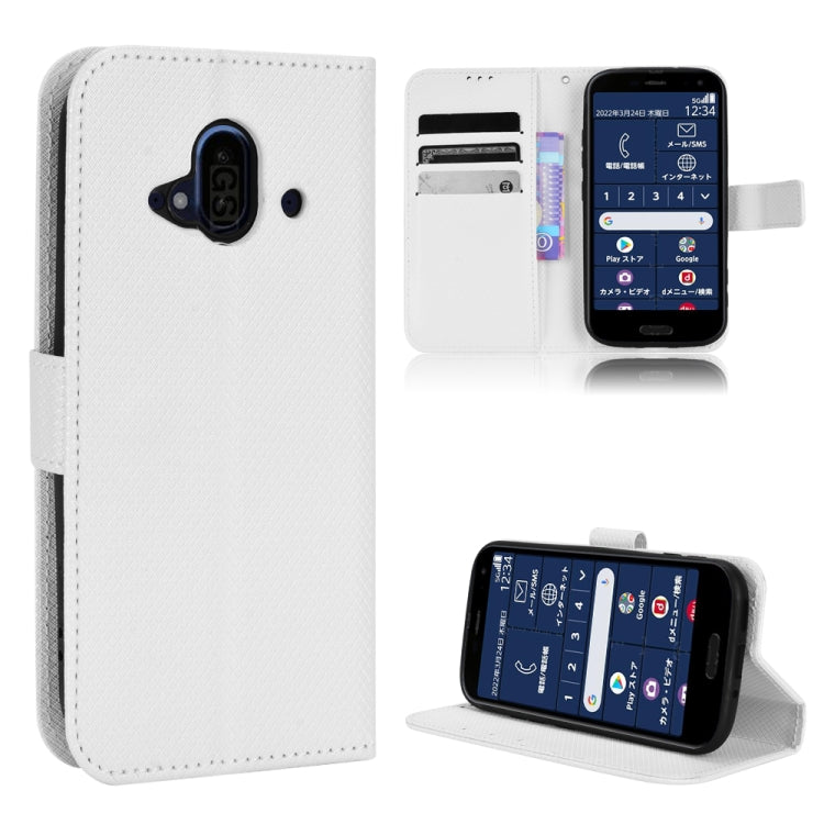 For Fujitsu F-52B Diamond Texture Leather Phone Case