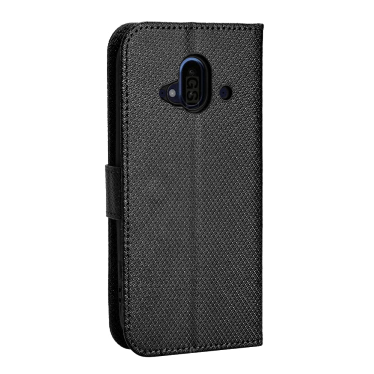 For Fujitsu F-52B Diamond Texture Leather Phone Case