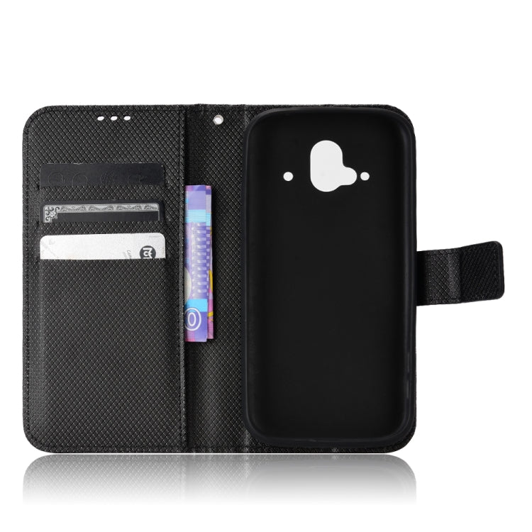 For Fujitsu F-52B Diamond Texture Leather Phone Case