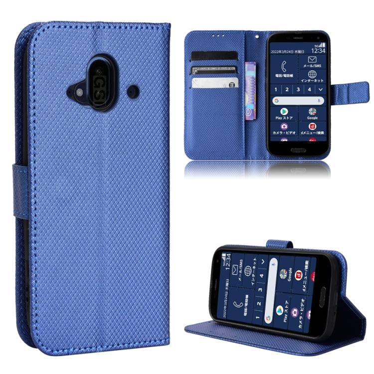 For Fujitsu F-52B Diamond Texture Leather Phone Case