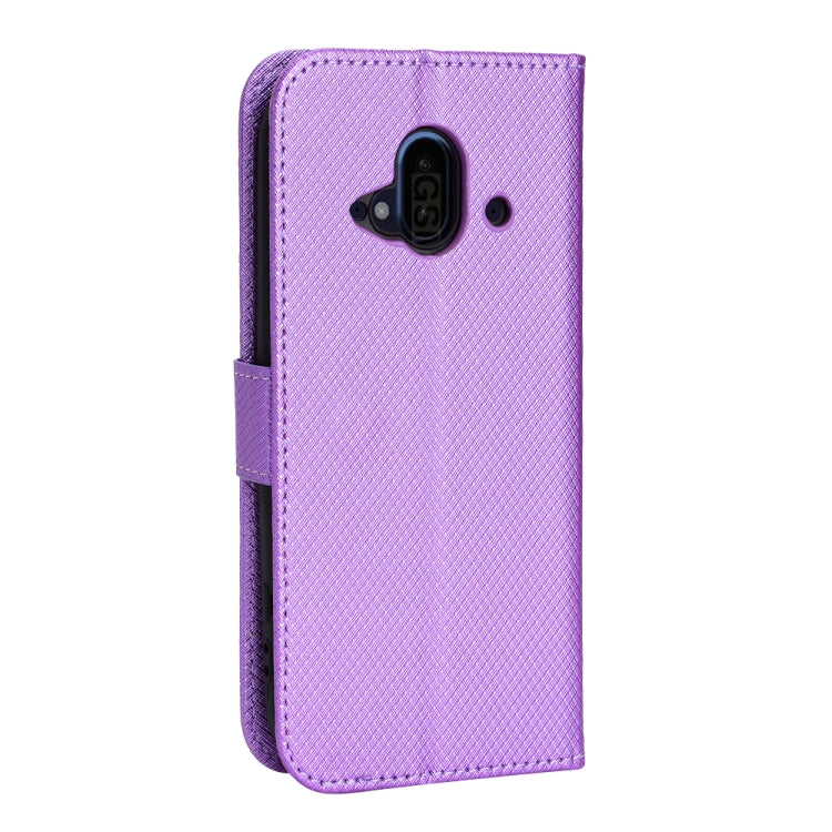 For Fujitsu F-52B Diamond Texture Leather Phone Case