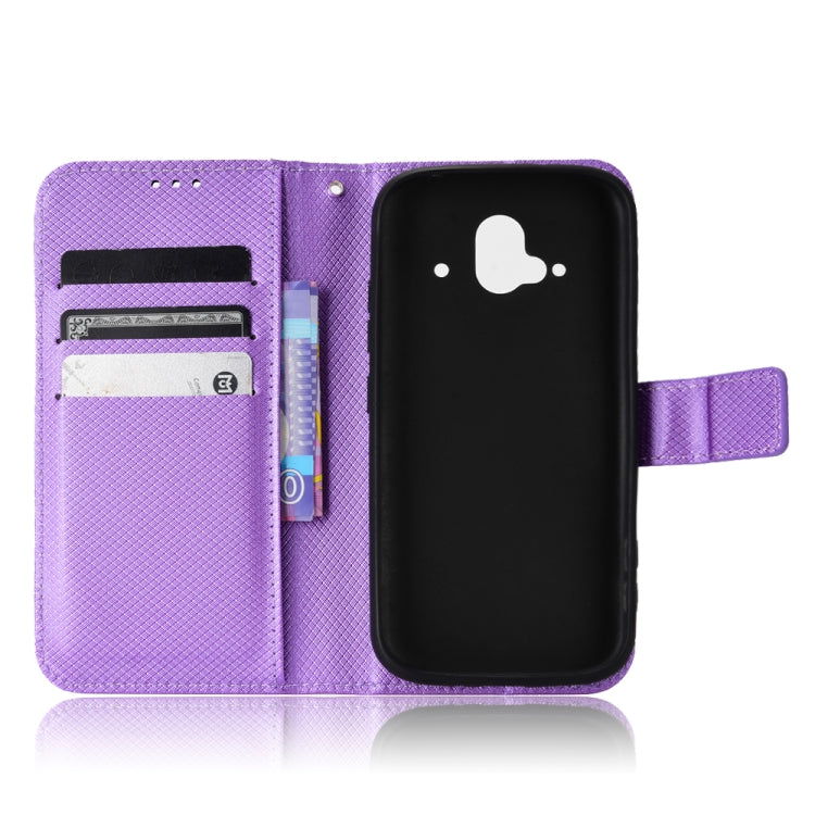 For Fujitsu F-52B Diamond Texture Leather Phone Case