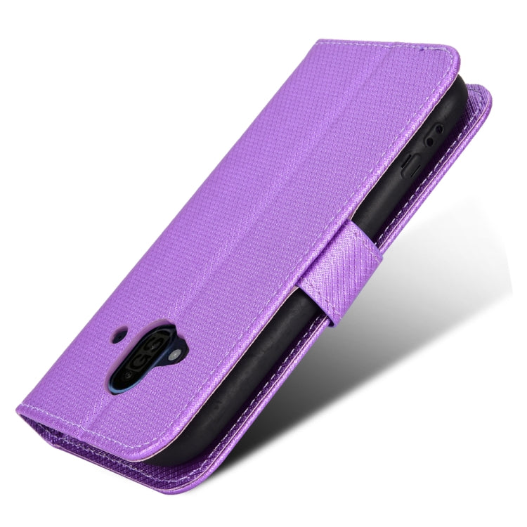 For Fujitsu F-52B Diamond Texture Leather Phone Case