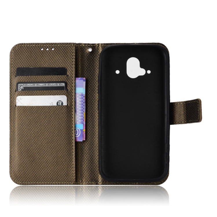 For Fujitsu F-52B Diamond Texture Leather Phone Case