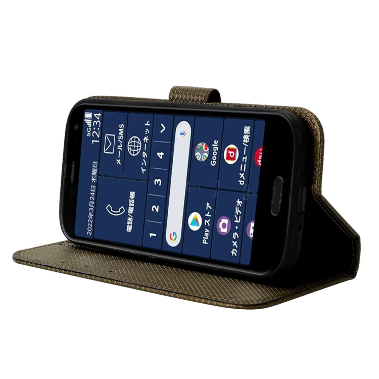 For Fujitsu F-52B Diamond Texture Leather Phone Case