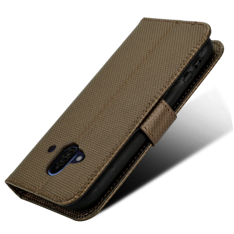 For Fujitsu F-52B Diamond Texture Leather Phone Case
