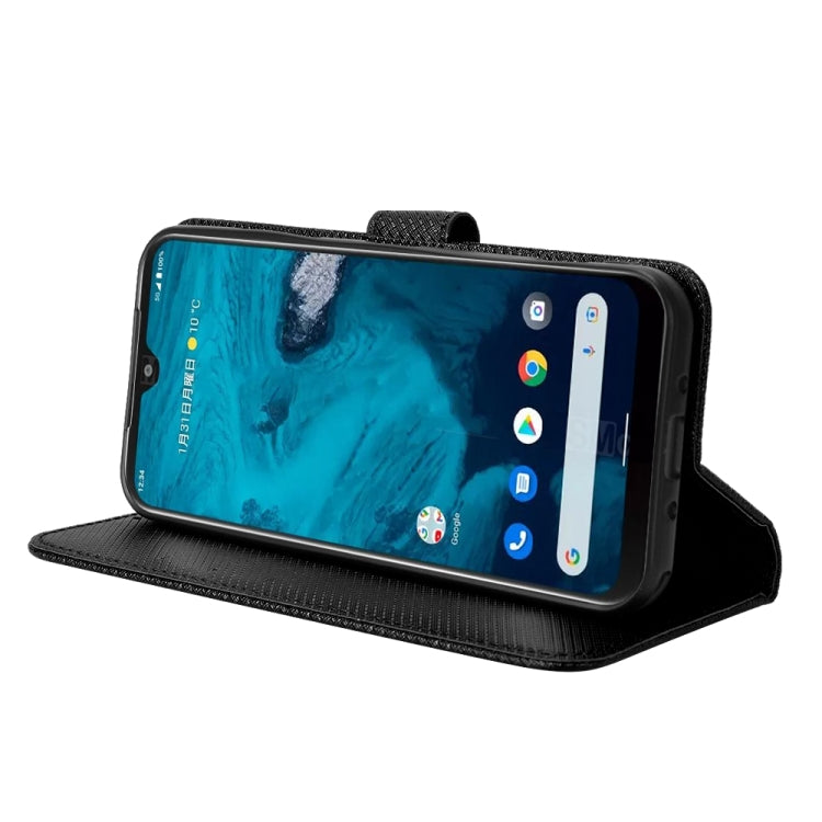 For Kyocera Android One S9 Diamond Texture Leather Phone Case