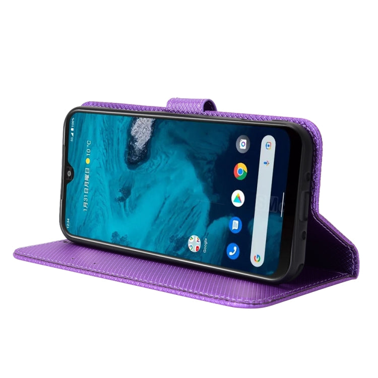 For Kyocera Android One S9 Diamond Texture Leather Phone Case