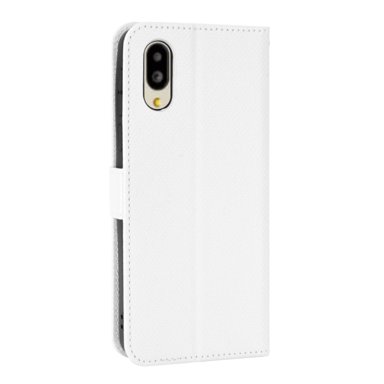 For Sharp Simple Sumaho 6 Diamond Texture Leather Phone Case