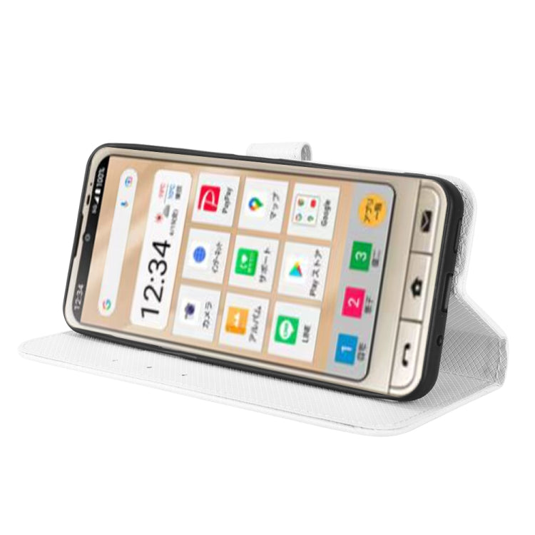 For Sharp Simple Sumaho 6 Diamond Texture Leather Phone Case