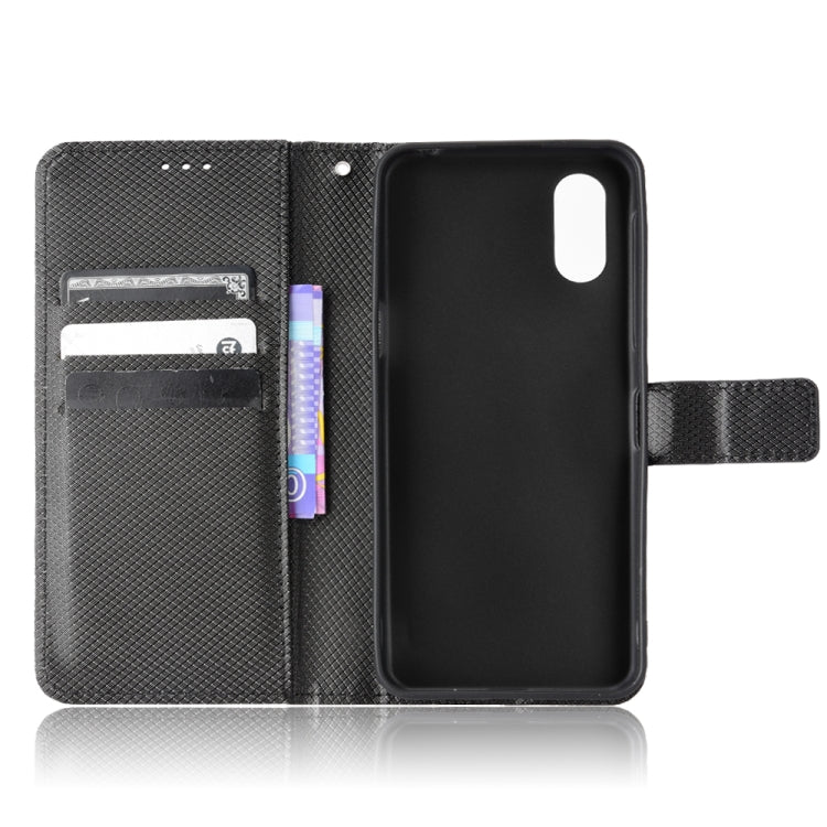 For Sharp Simple Sumaho 6 Diamond Texture Leather Phone Case