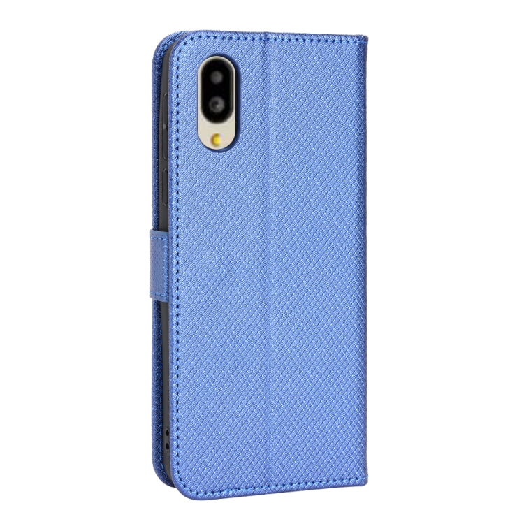 For Sharp Simple Sumaho 6 Diamond Texture Leather Phone Case