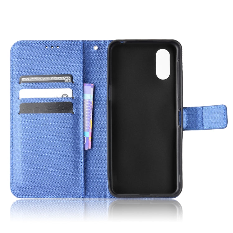 For Sharp Simple Sumaho 6 Diamond Texture Leather Phone Case