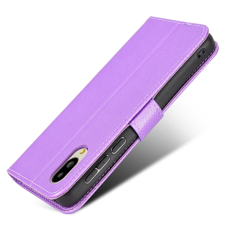 For Sharp Simple Sumaho 6 Diamond Texture Leather Phone Case
