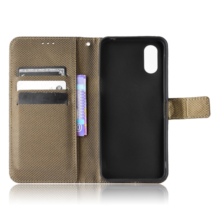 For Sharp Simple Sumaho 6 Diamond Texture Leather Phone Case