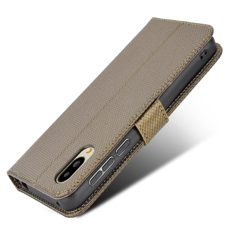 For Sharp Simple Sumaho 6 Diamond Texture Leather Phone Case