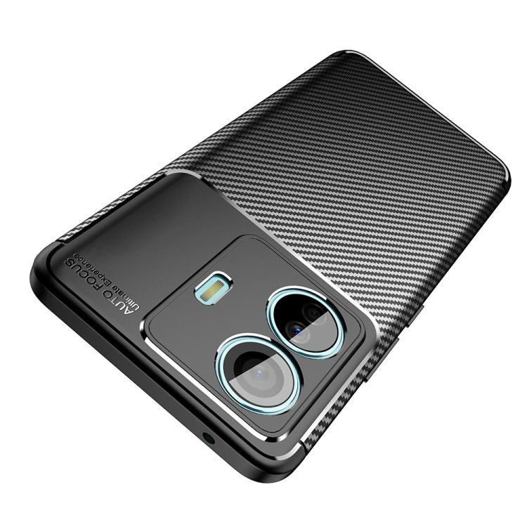 For vivo S15e Carbon Fiber Texture Shockproof TPU Phone Case