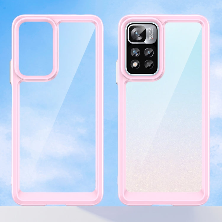 For Xiaomi Poco X4 NFC 5G Colorful Series Acrylic + TPU Phone Case