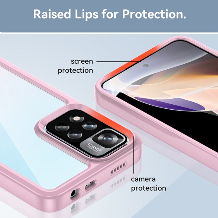 For Xiaomi Poco X4 NFC 5G Colorful Series Acrylic + TPU Phone Case