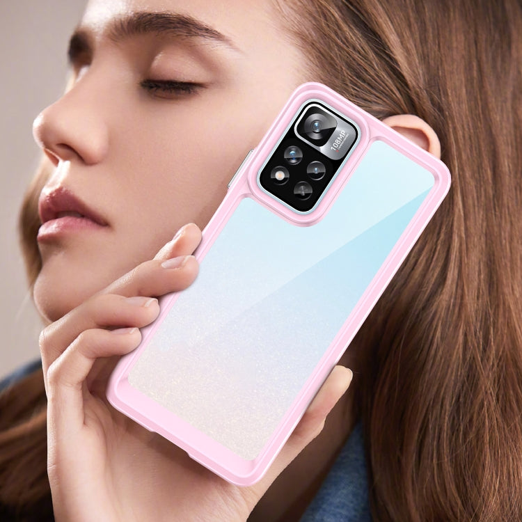 For Xiaomi Poco X4 NFC 5G Colorful Series Acrylic + TPU Phone Case