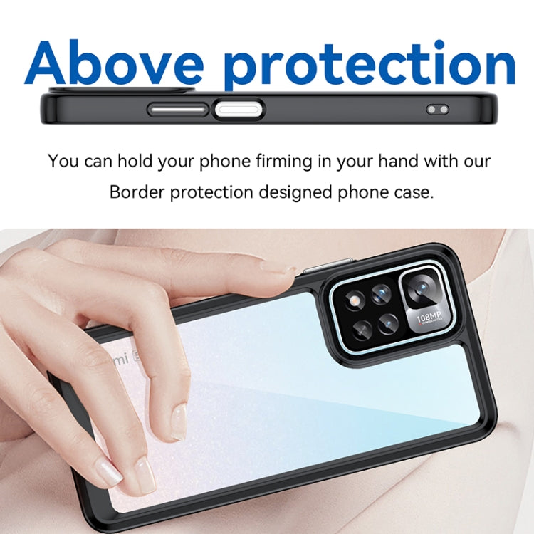 For Xiaomi Poco X4 NFC 5G Colorful Series Acrylic + TPU Phone Case