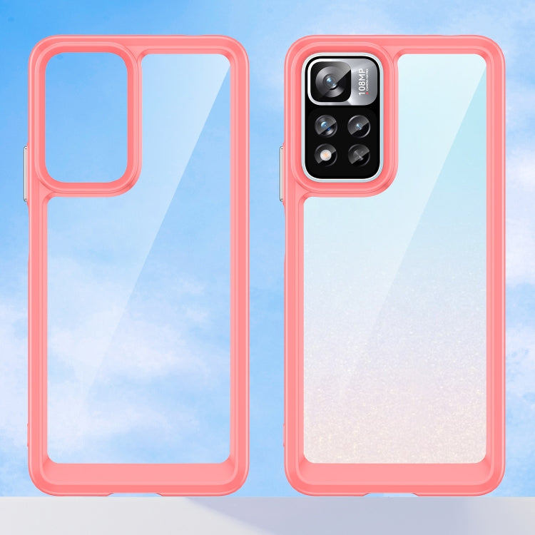 For Xiaomi Poco X4 NFC 5G Colorful Series Acrylic + TPU Phone Case