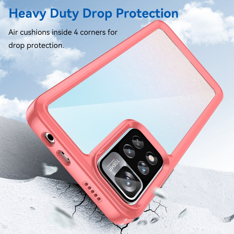 For Xiaomi Poco X4 NFC 5G Colorful Series Acrylic + TPU Phone Case