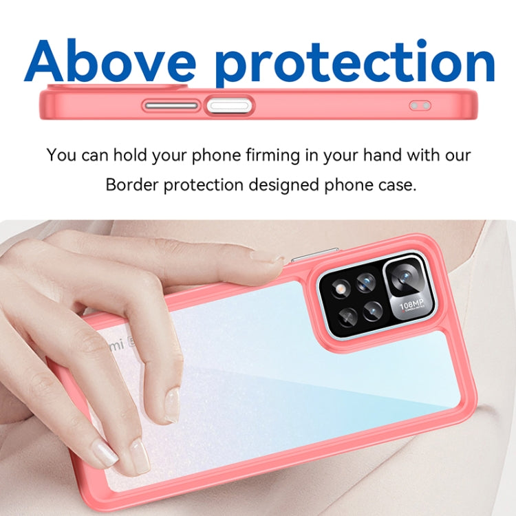 For Xiaomi Poco X4 NFC 5G Colorful Series Acrylic + TPU Phone Case