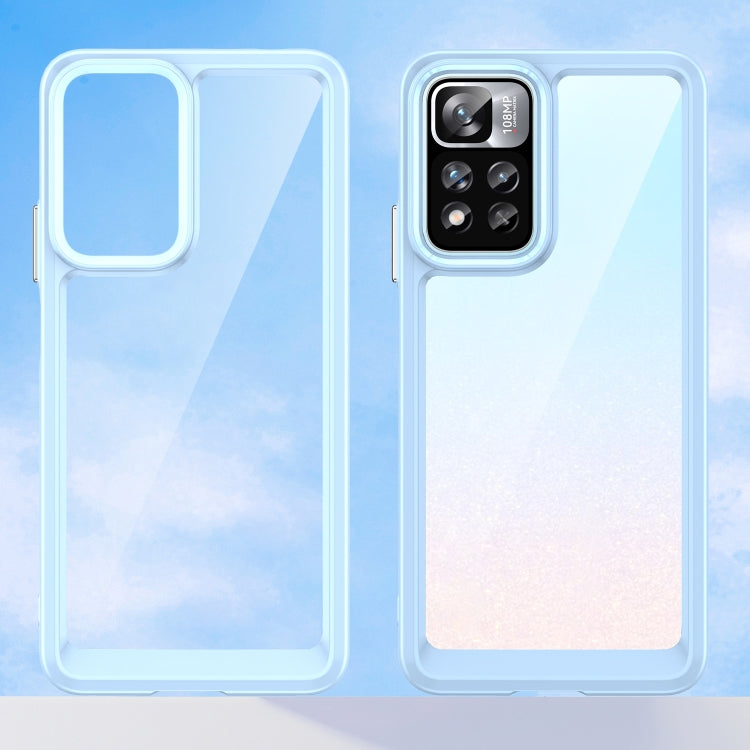 For Xiaomi Poco X4 NFC 5G Colorful Series Acrylic + TPU Phone Case