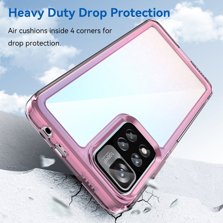 For Xiaomi Poco X4 NFC 5G Colorful Series Acrylic + TPU Phone Case