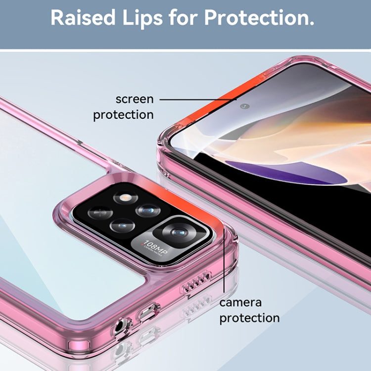 For Xiaomi Poco X4 NFC 5G Colorful Series Acrylic + TPU Phone Case