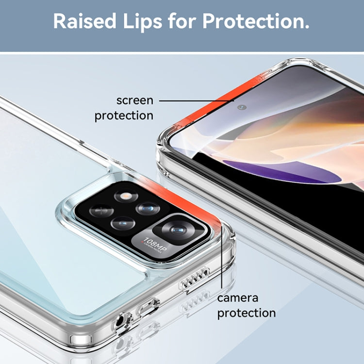 For Xiaomi Poco X4 NFC 5G Colorful Series Acrylic + TPU Phone Case