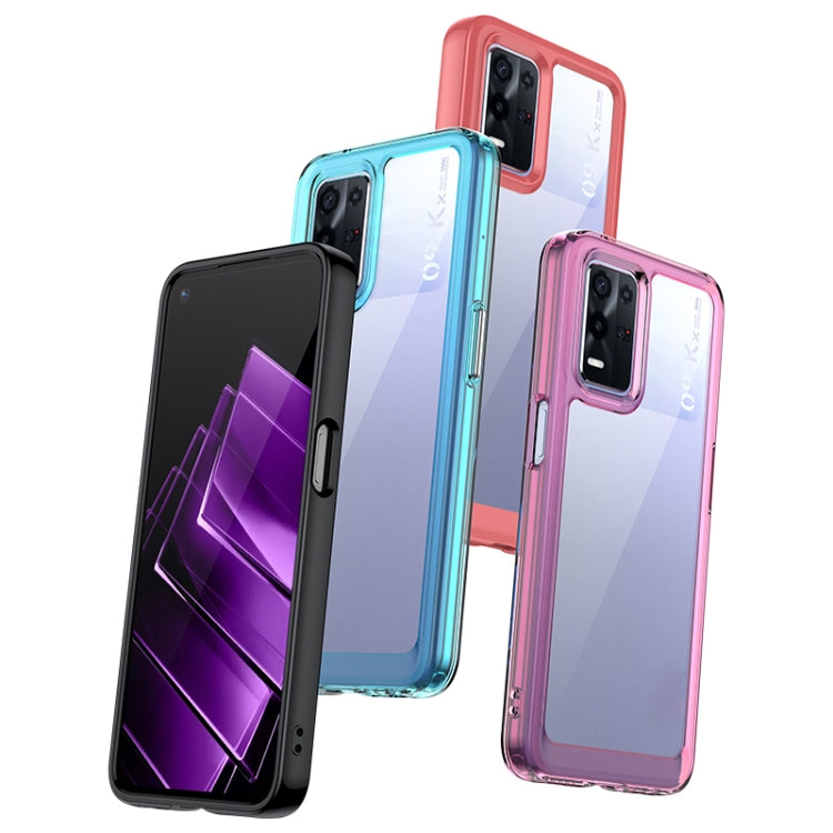 For OPPO Realme 8 5G Colorful Series Acrylic + TPU Phone Case