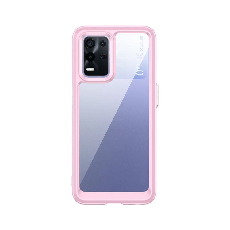 For OPPO Realme 8S 5G Colorful Series Acrylic + TPU Phone Case
