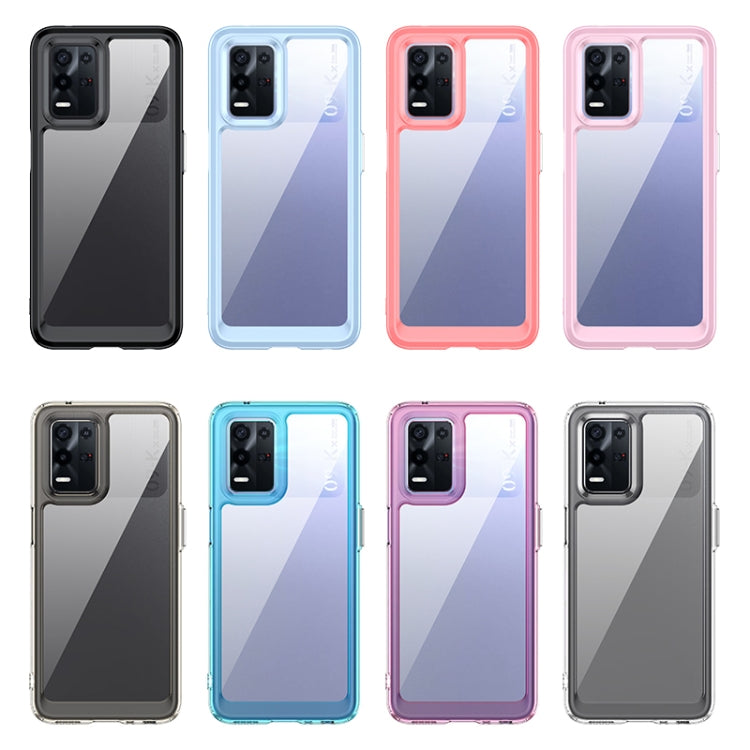 For OPPO Realme 8S 5G Colorful Series Acrylic + TPU Phone Case