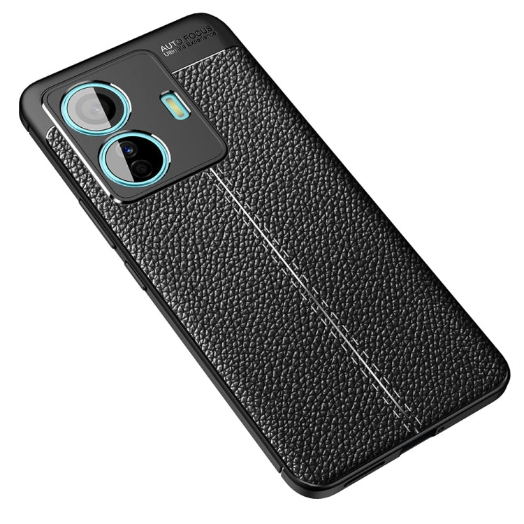 For vivo S15e Litchi Texture TPU Shockproof Case