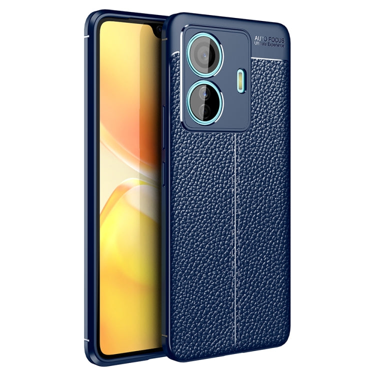 For vivo S15e Litchi Texture TPU Shockproof Case