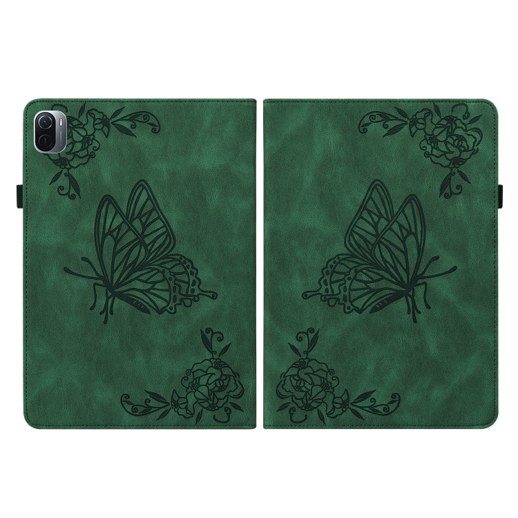 For Xiaomi Pad 5 / 5 Pro Butterfly Flower Embossed Leather Tablet Case