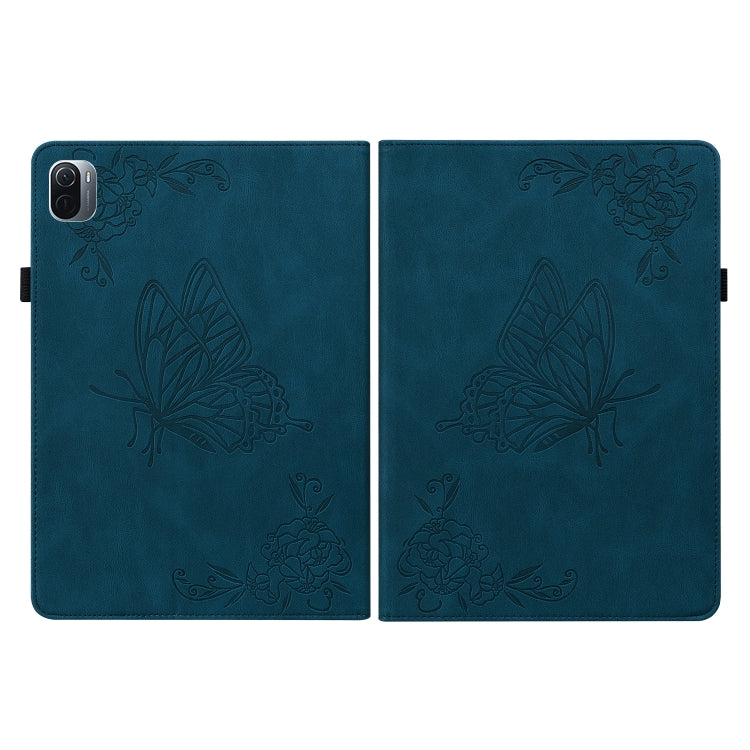 For Xiaomi Pad 5 / 5 Pro Butterfly Flower Embossed Leather Tablet Case