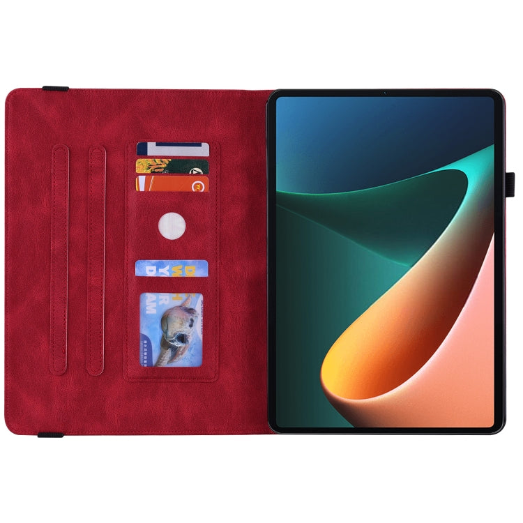 For Xiaomi Pad 5 / 5 Pro Butterfly Flower Embossed Leather Tablet Case