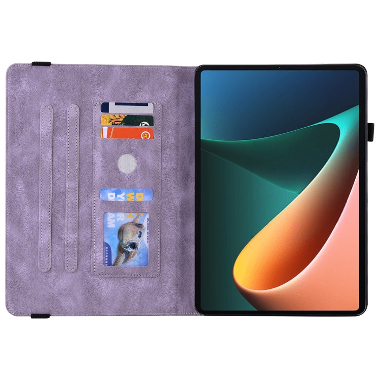 For Xiaomi Pad 5 / 5 Pro Butterfly Flower Embossed Leather Tablet Case