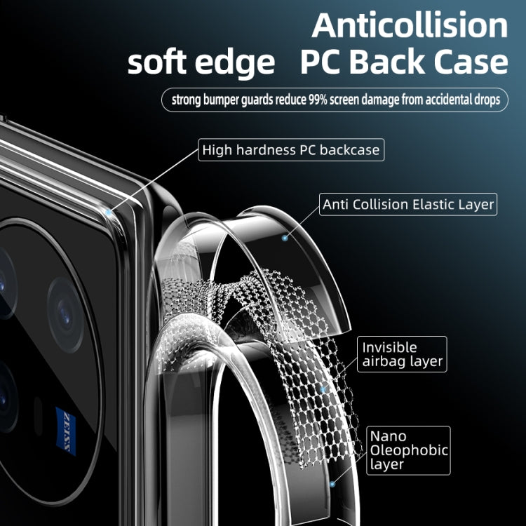 For vivo X80 Ice Crystal PC + TPU Phone Case