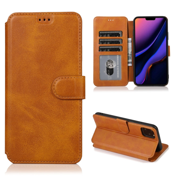 For iPhone 11 Pro Max Shockproof PU + TPU Leather Phone Case
