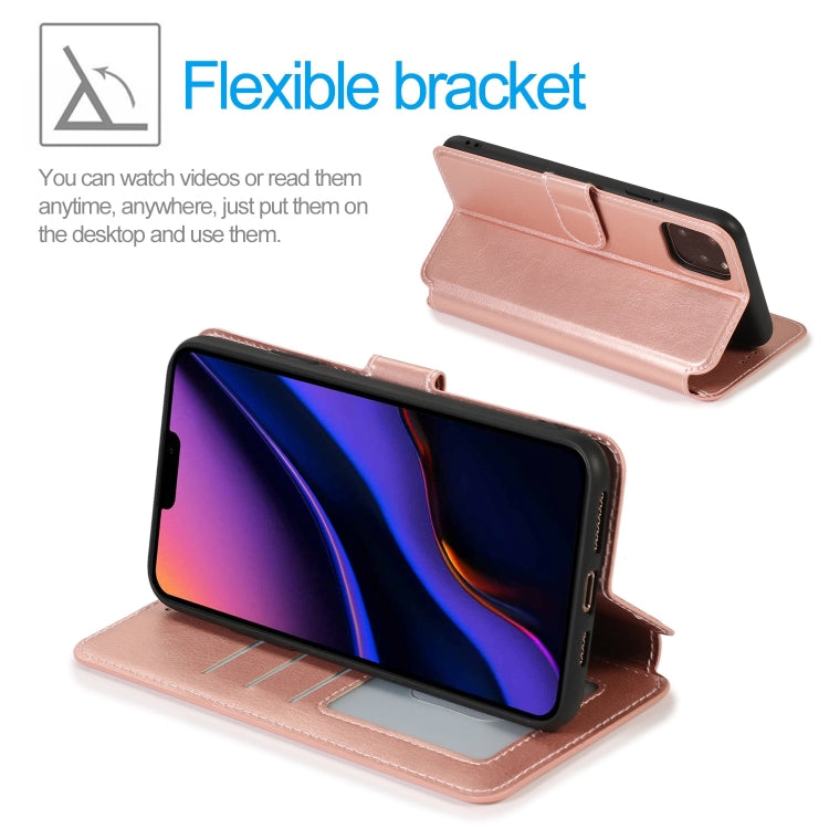 For iPhone 11 Pro Max Shockproof PU + TPU Leather Phone Case