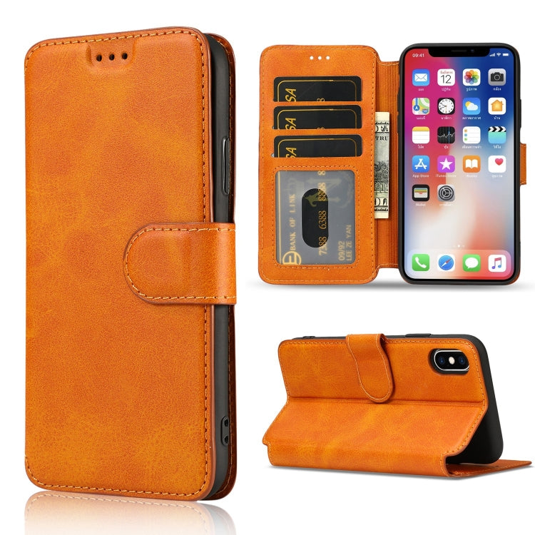 For iPhone X / XS Shockproof PU + TPU Leather Phone Case
